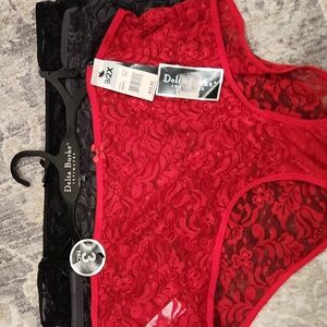 NWT Delta Burke 3 pack plus size lace panty